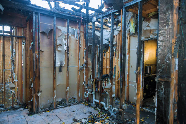 Professional Fire Damage Removal technician working in Lumberton, NC